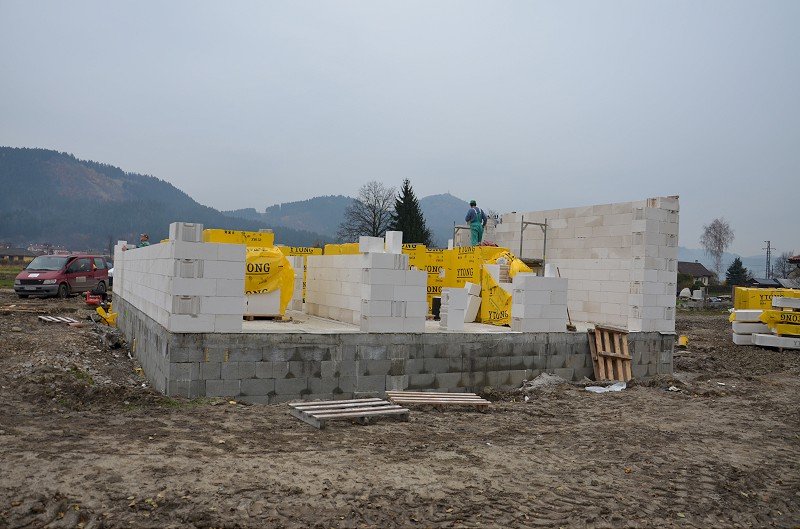 Hrubá stavba rodinného domu Teplička nad Vahom